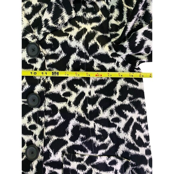 Linea Louis Dell'Olio Jacket Womens XS Brown Black Leopard Animal Print EUC - Picture 6 of 10